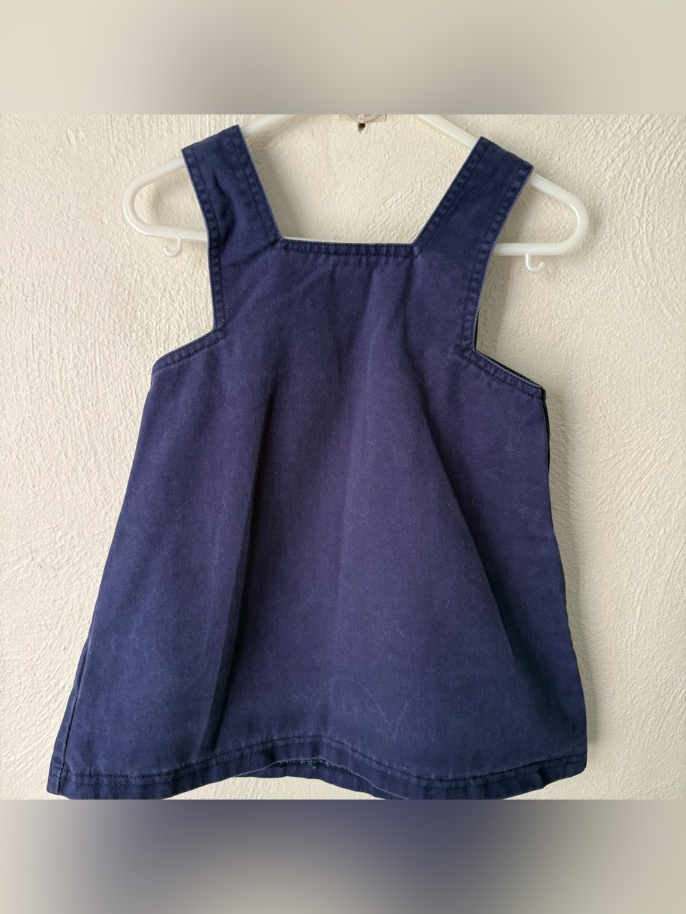 Vintage Winnie the Pooh Blue Disney Store Embroidered Jumper Dress - Picture 4 of 5